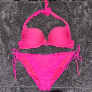 Victoria’s Secret Bombshell bikini swim suit set 36B Large bottoms